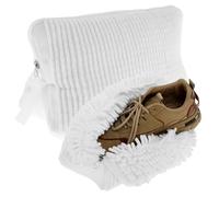 2PCS Sacs à Linge en Maille pour Chaussures, Sacs de Lavage Chaussures à Machine à Laver avec Fermeture Éclair, Sac de Lavage Rangement Filet à Linge pour Protéger Les Chaussures (blanc)