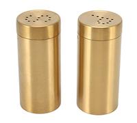 2pcs salières et poivrières en acier inoxydable, pots à épices avec couvercles shaker pots d'assaisonnement pour sel sucre poivre paprika