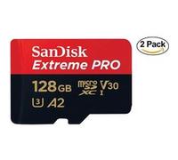 2pcs SanDisk Extreme Pro Carte mémoire MICRO SD 128Go Micro SDXC Classe 10 UHS-I U3 V30 170Mo/s A2 G