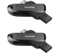 2PCS SanDisk Phone Drive 128Go Clé USB, 2 en 1 iPhone Stockage pour appareils USB Type-C/USB Type-A pour Smartphone, Tablets, Mac