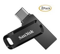 2pcs Ultra 256 Go Clé USB à double connectique pour les appareils USB Type-C