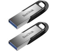 2PCS SanDisk Ultra Flair 128 Go Clé USB 3.0 jusqu'à 150Mb/s G