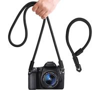 2Pcs Sangle Appareil Photo,105cm Courroie Cou pour Appareil Photo,Courroie cou pour Appareil Photo,45cm Dragonne Appareil Photo pour les Caméras Nikon,Sony,Fujifilm,Olympus,Leica (Noir)