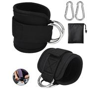 2Pcs Sangle Cheville Musculation Poulie, Sangle de Cheville Musculation Con Rembourré, Sangle Musculation et de Fitness sur Le Câble Machines, Ankle Straps, Accessoires pour Fitness et Musculation
