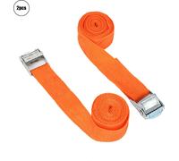 2Pcs Sangles d'arrimage à cliquet tendeur pour la traction des véhicules (1" 2.5m)