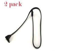 2pcs SATA 3.0 III SATA3 6 Gb / s SSD données du disque dur direct / angle droit par câble G