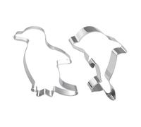 2Pcs Sea Life Cake Molds, Moules À Biscuits Dauphin, Emporte-Pièces Pingouin, Moules De Coupe Fondant, Moules De Coupe De Cuisson, Moules À Gâteaux Antiadhésifs