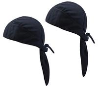 2PCS Séchage Rapide Bandana de Cyclisme Foulard Couvre Courir Bonnet de Vélo Sports de Plein Air Homme Femme Calotte sous Casque Pirate Bandana Cycliste Casquette Moto, Chapeau Protège Tête Bandeau