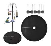 2Pcs Seed Catcher for Under Bird Feeder, 47.2 in Breathable All-Weather Bird Seed Catcher Mat for Outdoor Feeders