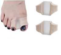 2pcs Séparateurs d'orteils qui se Chevauchent, Entretoises d'orteils en Gel avec 2 Boucles pour les Pieds, pour chevauchement des orteils, alignement des orteils, oignons Soulager la Pression du Pied