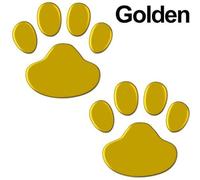 2pcs/Set Car Sticker Cool Design Paw 3D Animal Dog Foot Prints Footprint Autocollants