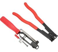 2Pcs/Set CV Joint Ear Clamp Banding Tool Boot Crimp Plier Kit Stainless Steel Universal for Car