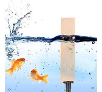 2pcs / Set Naturel en Bois Bulle d'air Pierre Diffuseur Pompe À Air Accessoires Air Pierre De Cylindre Fine Bulles pour Aquarium Fish Tank(L)