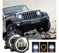 2pcs/set of 4 inch 30 watts 6000K for jeep LED angel eyes fog lamp yellow light