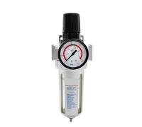 2pcs SFR-200 1/4 SFR-300 3/8 SFR-400 1/2 Air Compressor Moisture Water Oil Lubricator Trap Copper Filter Regulator Air Regulator(SFR-SMPM,-400 (Copper core))