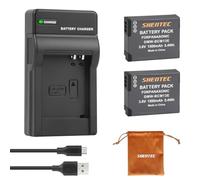 2Pcs Shentec 3.6V 1500mAh Li-ION pour Panasonic DMW-BCM13, DMW-BCM13-E Compatible avec Lumix DMC série TZ40-TZ41-TZ55-TZ56-TZ58-TZ60-TZ61-TZ70-TZ71 ZS30-ZS40 TS5 FT5