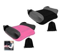 2PCS Siège auto pliable portable, pliable et léger, siège gonflable pour voiture, avec sac de transport, filet en PVC respirant, s'adapte à la plupart des véhicules, prêt pour