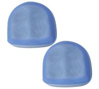 2pcs Silaire de booster gonflable 18.5x14.6x5.9 Spa et dos Silat de bain à remous gonflable avec tasse de bobine en PVC Boule de booster Bleu