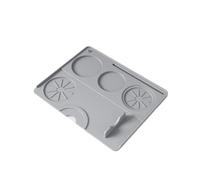 2pcs Silicone Coffee Tamper Mat Anti-Slip Filling Corner Edge Seat Pad Press Cushion Tool Accessory For Home And Cafe(Grey)
