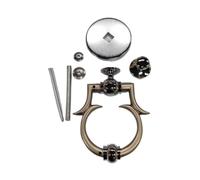 2pcs Simple Knocker Zinc Alloy Knock Ring Pour Porte