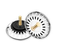 2PCS Sink Drain Stainless Steel Sink Stopper Drain Cover Filter Basket Strainer for Kitchen Dishwasher Kitchen Accessories