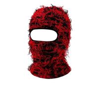2Pcs Ski Mask Face Scarf Warm Windproof Breathable Soft Winter Running Hiking Skiing Snowboarding Sports Accessories pour Sports Ski Extérieur(Red)
