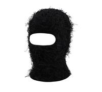 2Pcs Ski Mask Face Scarf Warm Windproof Breathable Soft Winter Running Hiking Skiing Snowboarding Sports Accessories pour Sports Ski Extérieur(Black)