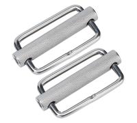 2Pcs Slide Buckle 316 Stainless Steel Rectangle Adjustable Knurled Roller Belt Buckles(50mm )