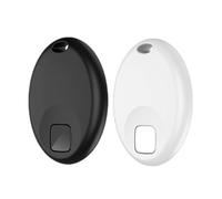 2Pcs Smart Air Tag Bluetooth Traceur Compatible Apple Find My, Suivi à Distance avec Alerte de Bip 90dB, Rappel d'Oubli, Batterie Remplaçable, IP67 Étanchéité, pour Clés, Bagages, Portefeuilles