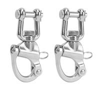 2PCS Snap Manille En Acier Inoxydable Libération Rapide Haute Résistance Gréement Voilier (128 mm)