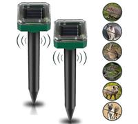 (2PCS)Solar Mole Repellent Space Ultrasonic Solar Mole Fright, Mole Control, Vole Fright Mole Repellent, Pest Control With Ip56 For The Garden