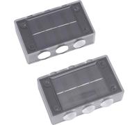 2pcs Solar Wall Lights Outdoor Wall Washer Lights IP44 Water Proof for Outside Backyard Garden Patio White Lighting