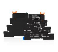 (2pcs) Solid State Relais DD 3.3V 3V 5V 12V 24V 1.5A,Relais de signalisation pour PLC,Sans contact DC à DC;Entrée:3-32VDC;Sortie:5-60VDC;Din Rail,Rail DIN,Relais semi-conducteur,Relay