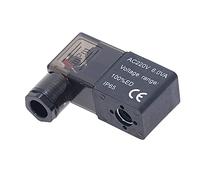 2pcs Soupape d' inversion électrique à commande pneumatique DC12V DC24V AC110V AC220V Bobine de soupape solénoïde DUO ER (Couleur : AC220 6.0VA)