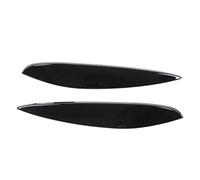 2pcs Sourcils de Phare Gauche Droite ABS, Protection et Remplacement pour Smart 453 Fortwo Forfour 2015 - 2020 - Résistance UV, Installation Facile, Sécurité Routière Amélio (Noir Brillant)