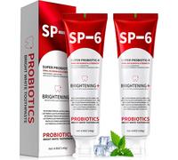 2pcs Sp-6 Dentifrices,Sp-6 Dentifrice Probiotique Naturel,Ultra Whitening,6 Formules Probiotiques,Blanchiment Des Dents,Renforcement Et Protection De L'émail,Élimine Les Taches,Haleine Fraîche.[S164]