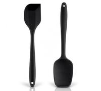 2PCS Spatule à Cuillère en Silicone, 315℃ Résistante à la Chaleur Maryse, Ustensiles Flexibles Antiadhésifs Pour Cuisine, Pâtisserie, Cuisson, Mélange, Raclage Et Préparation Des Desserts