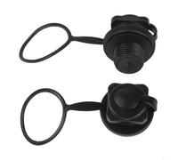 2PCS Spiral Air Valve 20mm Thread Leak-Proof Seal High-Density ABS Boat Valve 17mm Length Quick Inflate Deflate Valve 2PCS for pour kayak Raft Rubber Mat Base Valve 20mm Diameter Anti-Leak Spiral