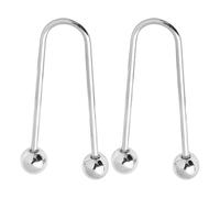 2Pcs Spirales Métalliques Attache Double Tête Broche pour Vêtements Sécurité Collier Châle Fixation Bouton Clip pour Vêtements Lâches Vêtements Confidentialité Boucles de Protection