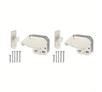 2PCS Spring Push Latch 34x28mm Metal Cabinet Lock | pour Push to close and lock, push again to open, no handles needed, pour ideal for minimalist designs