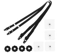 2pcs STACTS TV SAFECTY, ancres de meubles réglables anti-pourbis de 35 pouces pour épreuves pour bébé, pas d'ancre meubles forage avec accessoires pour le bureau l'école à domicile.