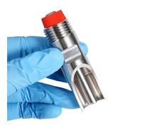 2Pcs Stainless Steel Pig Nipple Drinker Automatic Waterer | Leak-proof stainless steel nipple drinker for pigs, sows, finishers(Type C)
