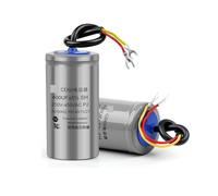 2Pcs Starting Capacitor 450V 50/75/100/150/200/250/300/350/400UF electronic starter Starting Capacitor electronic starter Run EKFBQBGW(250UF Gray)