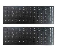 2pcs Stickers De Clavier Français Universels, Autocollants D'ordinateur Pour Ordinateur Portable Et Ordinateur De Bureau