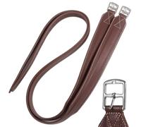 2PCS Stirrup Leather with Strong Nylon Core for Equestrian Riding Wide Body English Leathers Pour Équitation(58 inches)