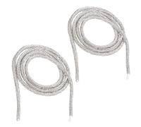 2pcs strass tube cordage chaîne, 1M strass vêtements décoration chaussures chapeau couture bijoux perles fabrication artisanat strass chaîne cordage à cheveux, argent, strass transparents