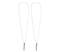 2PCS Stress Anxiety Relief Necklace, Stainless Steel Breathing Exercise Device for Meditation Relaxation, with Whistle Pendant for Calming Down