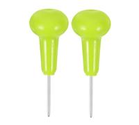 2pcs Stylo Braille en Plastique pour Apprentissage, Présent Rentrée | Écriture Braille Confortable, Prise en Main Agréable, Aide D'accessibilité, Vert, pour Aveugles