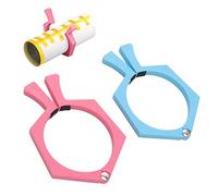 2pcs Sublimation Cup Clamp ABS Nonslip Tumbler Wrapping Clamp Heat Press Attachment For 20-Ounce Cups Sublimation Paper Tumblers (Rose + Bleu)