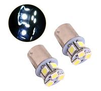 2pcs Super Lumineux LED Tourner la Queue De Frein Stop Signal Lampe Ampoule BA15S R5W 1156 5050 8SMD Lentille pour Frein Clignotant Feu De Frein Arrière